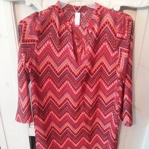 Orange Zig Zag Dress
